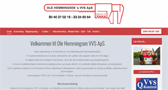 Desktop Screenshot of hemmingsensvvs.dk